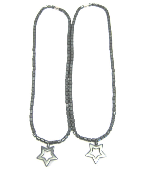 Jw0013- Magnetic Necklace (Dozen)Star